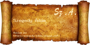 Szegedy Ádám névjegykártya